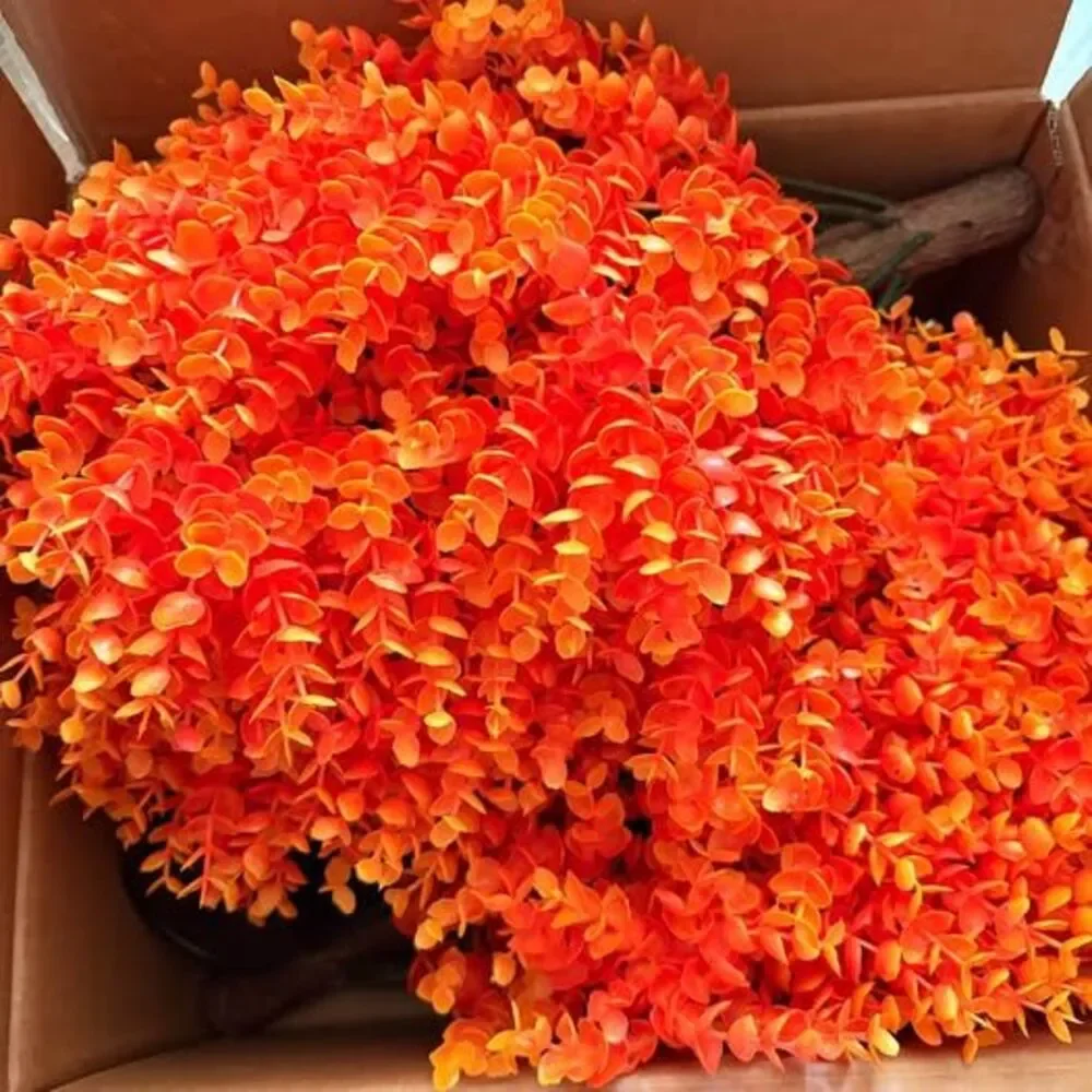 2-Pack Artificial Orange Topiary Trees